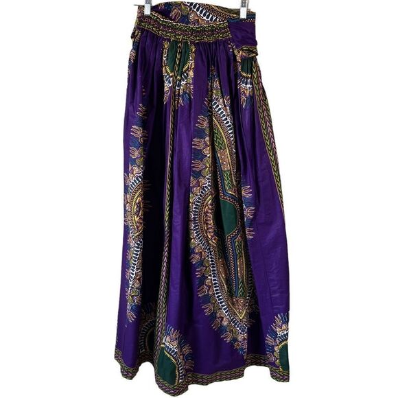 Dashiki Print Maxi Skirt - Picture 9 of 9
